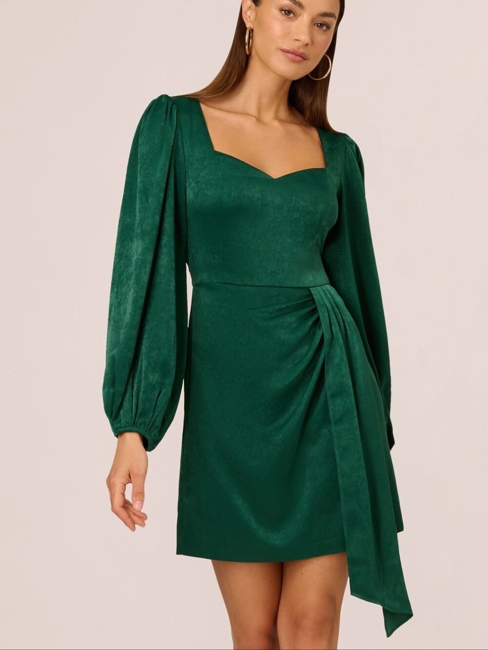 Adrianna Papell Short Satin Dress
